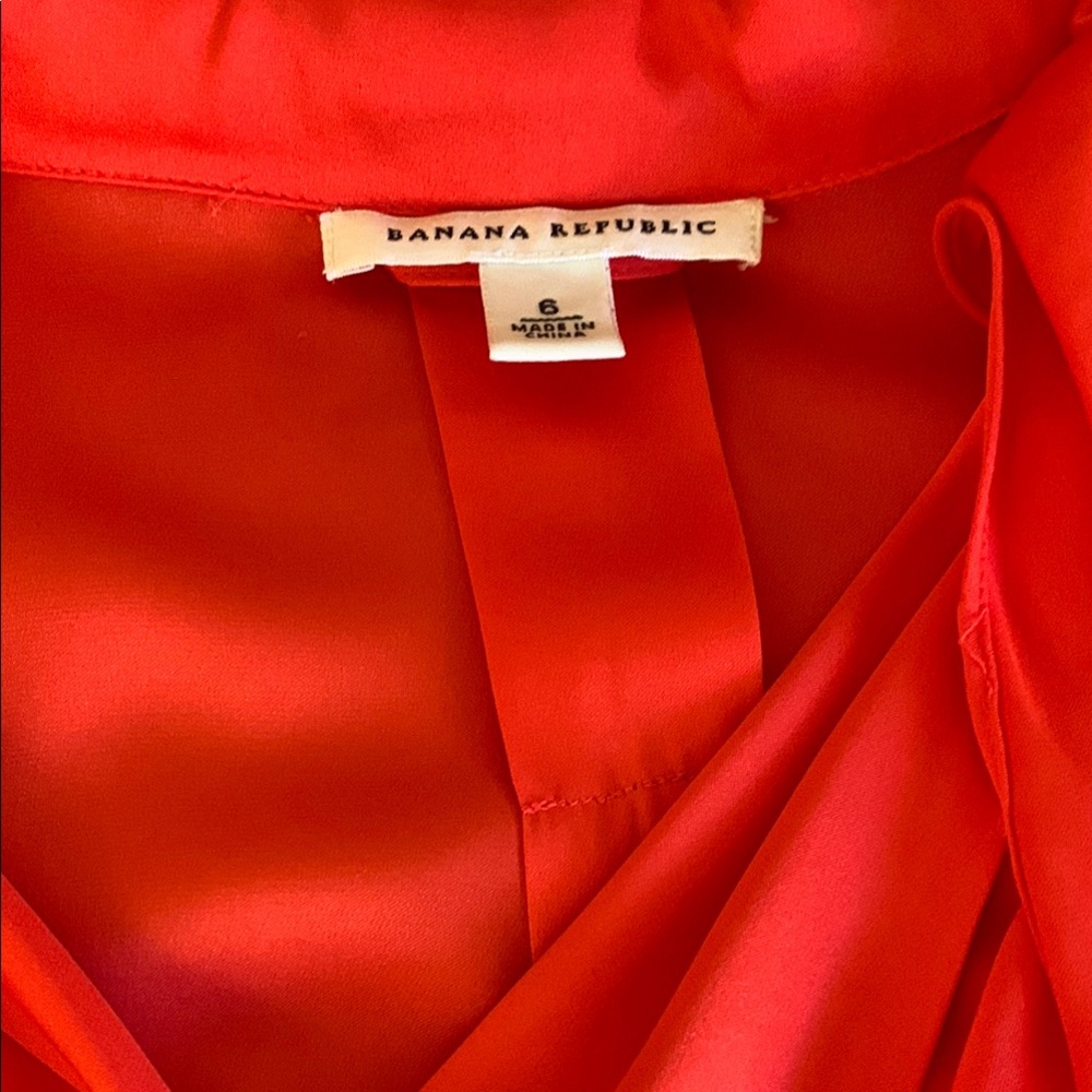 Banana Republic Vibrant Red Top